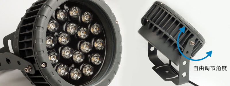 麻豆电影在线观看照明(QDLED-T006)圆形七彩窄光束LED投光灯\LED投射灯