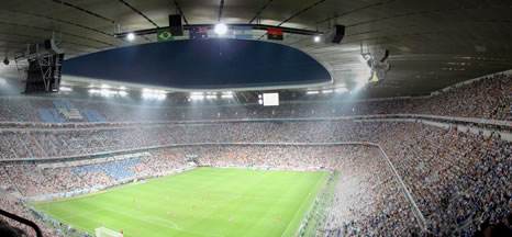 东莞麻豆电影在线观看照明LED投光灯应用于体育场馆效果