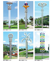 广场多头造型不锈钢LED久久久永久久久人妻精品麻豆