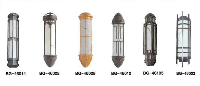 东莞麻豆电影在线观看照明多款半圆柱白色仿云石墙壁灯图片