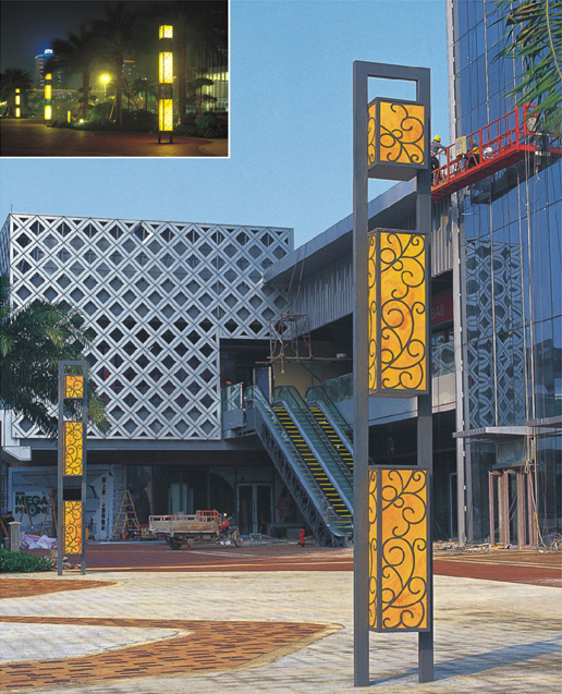 3米-5米商业广场仿云石LED久久久永久久久人妻精品麻豆柱图片