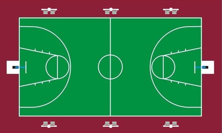 东莞麻豆电影在线观看照明专业篮球场灯杆安装位置平面图