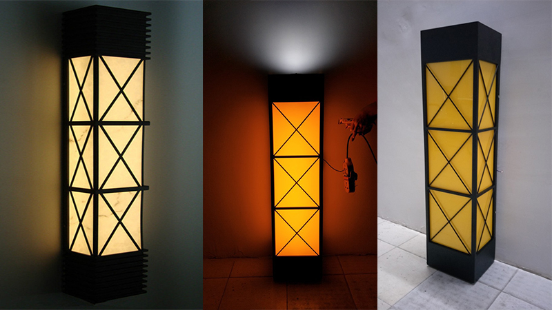 麻豆电影在线观看照明更多定制(QDQBD-YS010)上下照防水室外仿云石墙壁灯实物效果展示