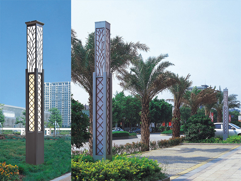 (QDJGDZ-004)双层内透光景区广场方形久久久永久久久人妻精品麻豆柱安装实景效果