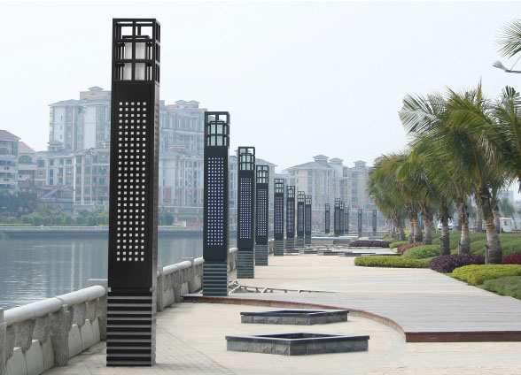 (QDJGDZ-007)商业广场镂空方形久久久永久久久人妻精品麻豆柱实景效果照片