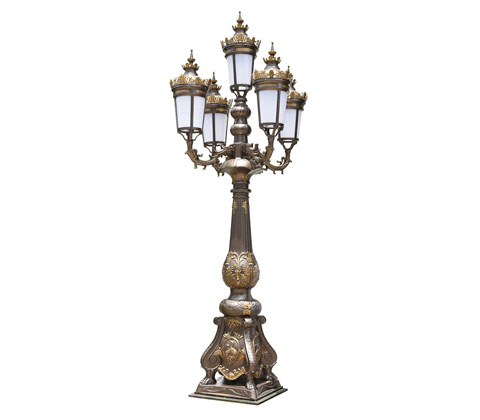 仙鹤精铸铝欧式仿古庭院灯