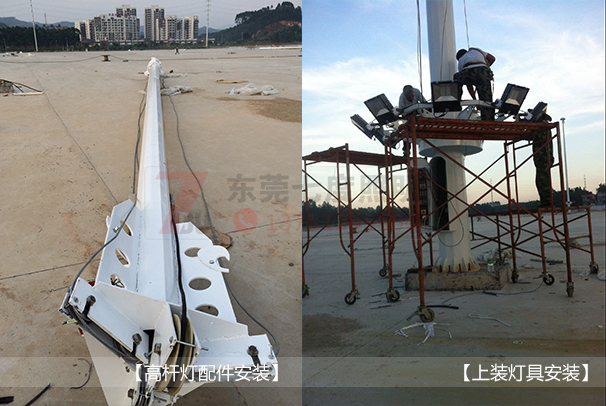 广场麻豆电影网站配件安装和灯具安装现场图片