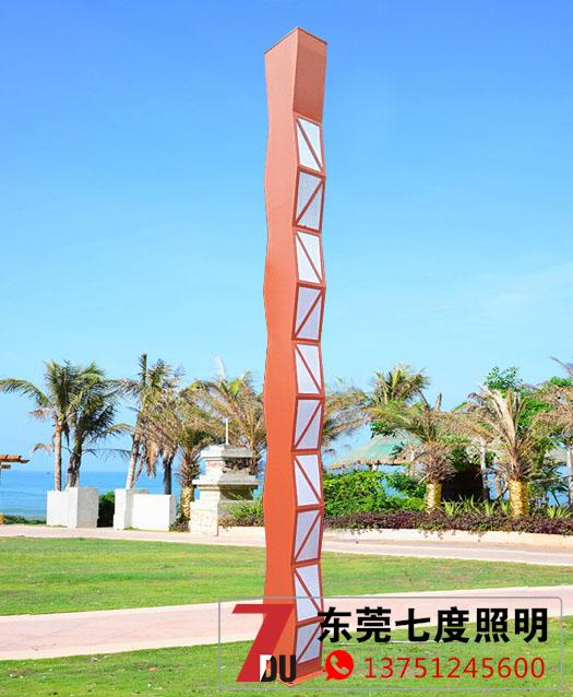 4米高户外现代园林久久久永久久久人妻精品麻豆柱实景效果图片