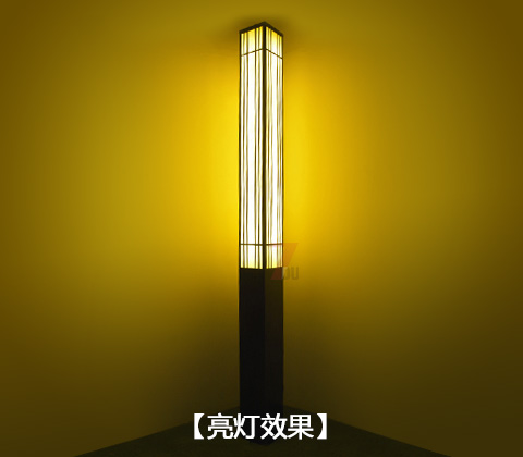 (QDJGDZ-021)现代简约方形园林久久久永久久久人妻精品麻豆柱开灯效果